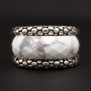 Michael Dawkins sterling silver magnesite ring. 5.